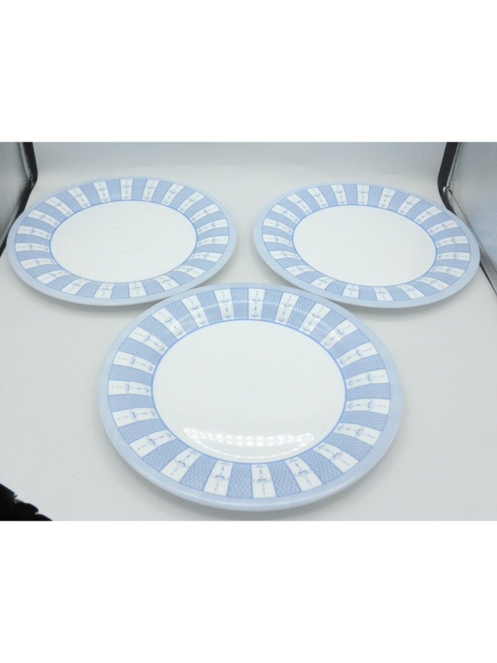 Martha Stewart Everyday Garden Trellis Dinner Plates 10.5 IN. Set of 3 Pattern